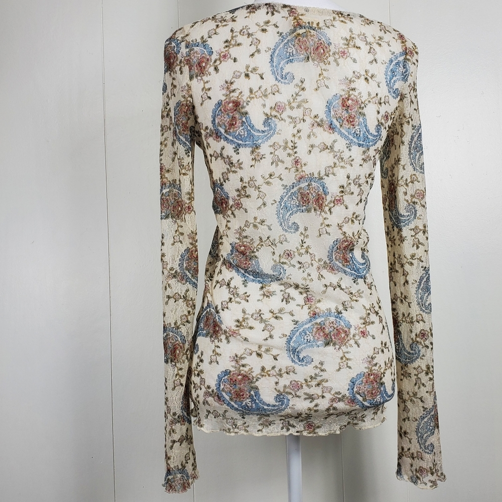 Ralph Lauren Denim & Supply paisley lace top Size Medium - Picture 8 of 12